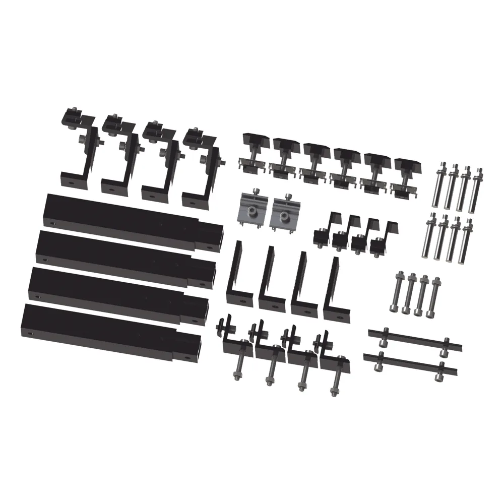 Caja de accesorios de aluminio negro anodizado para montaje VEKTOR8BLK , arreglo 1X4 para techo