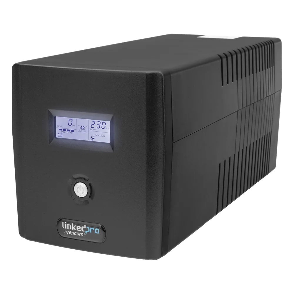 UPS 1200VA/720W Pantalla LCD / Línea Interactiva 120Vca / 6 tomas 5-15R (4 Respaldadas) / Regulación de Voltaje / Protección RJ45