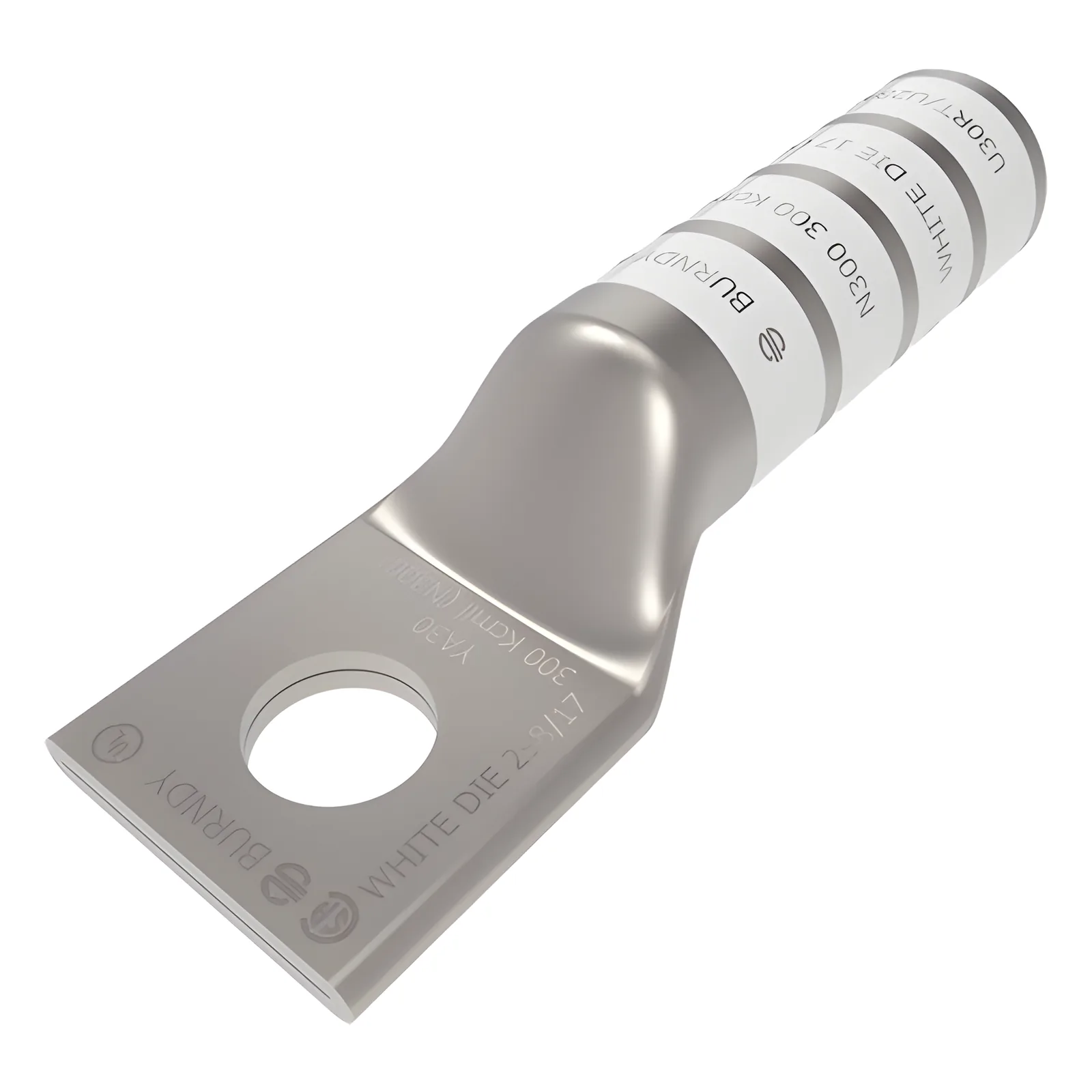Terminal de Compresión para Tornillo 1/2 " y Calibre 300 KCMIL.