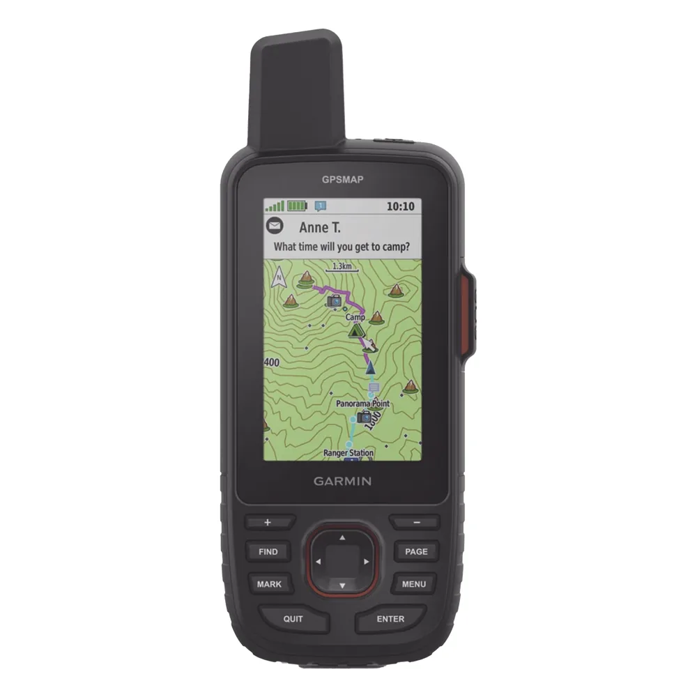 Navegador GPS Outdoor GPSMAP 67i / Pantalla TFT Transflectiva a Color 3″ / Resolución 240 x 400 Píxeles / Batería Recargable de Ión-Litio / Autonomía Hasta 840 Horas / IPX7 / MIL-STD-810 / Brújula de Tres Ej