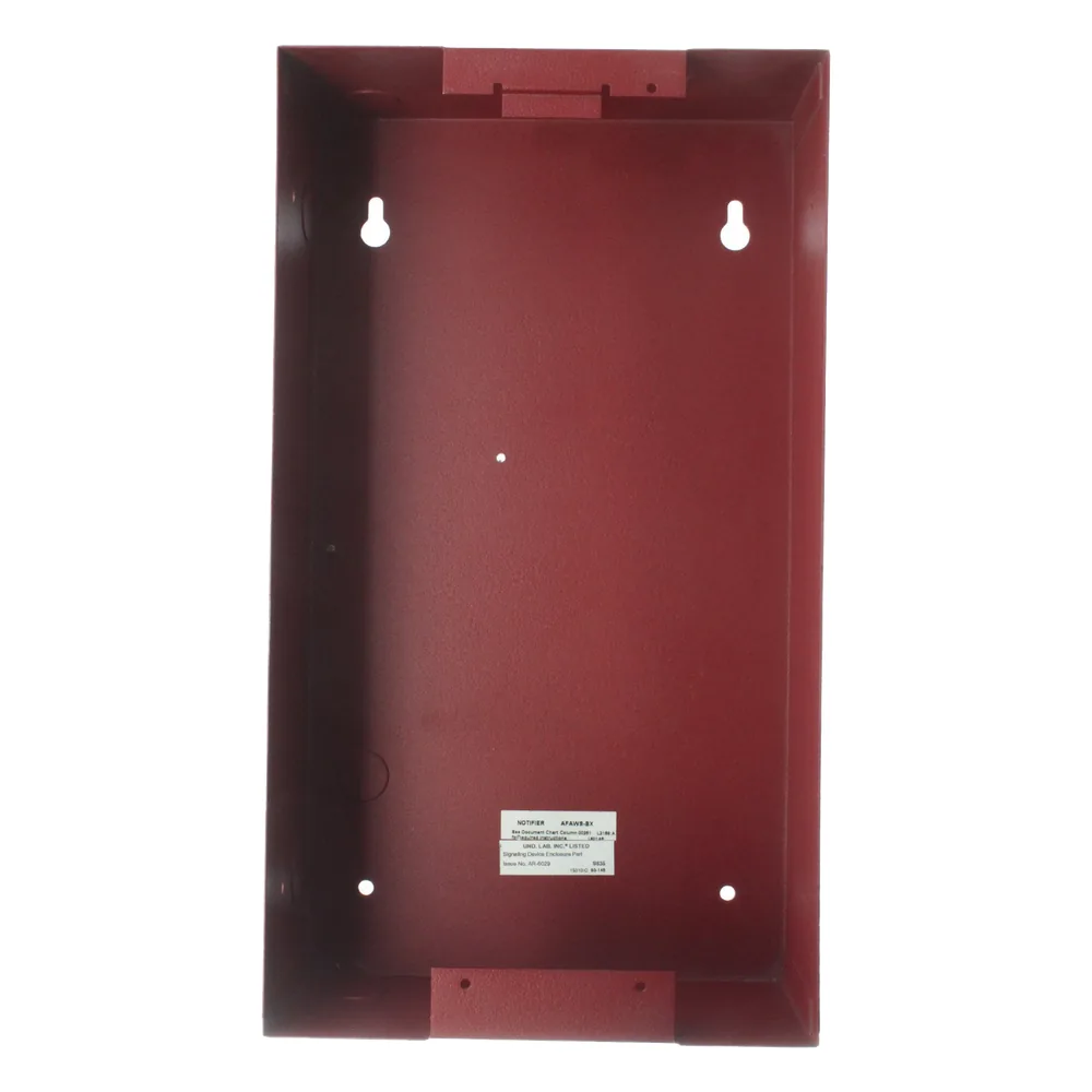 Backbox para estación telefónica de emergencia de bomberos, serie AFAWS de NOTIFIER