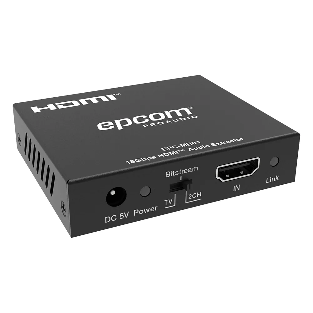 Extractor de Audio HDMI | 18 Gbps | HDCP 2.2 | Resolución 4K2K@60Hz | YUV444 | HDR 10 bits |Audio Óptico y Estéreo L/R
