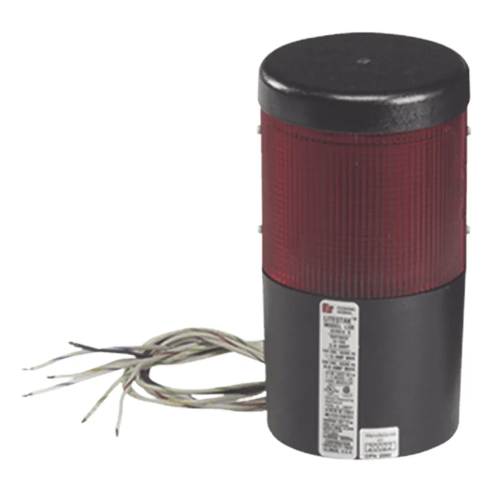 LED para torre de Señalización LITESTAK / Modelo LSL-024-R / 24VDC / Módulo de Luz Roja / 0.76A / Montaje en Tubería o Superficie