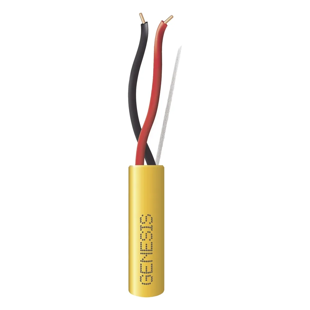 Bobina de 305 m (1000 ft) / Cable para Incendio 2x16 AWG / Plenum FPLP / Amarillo
