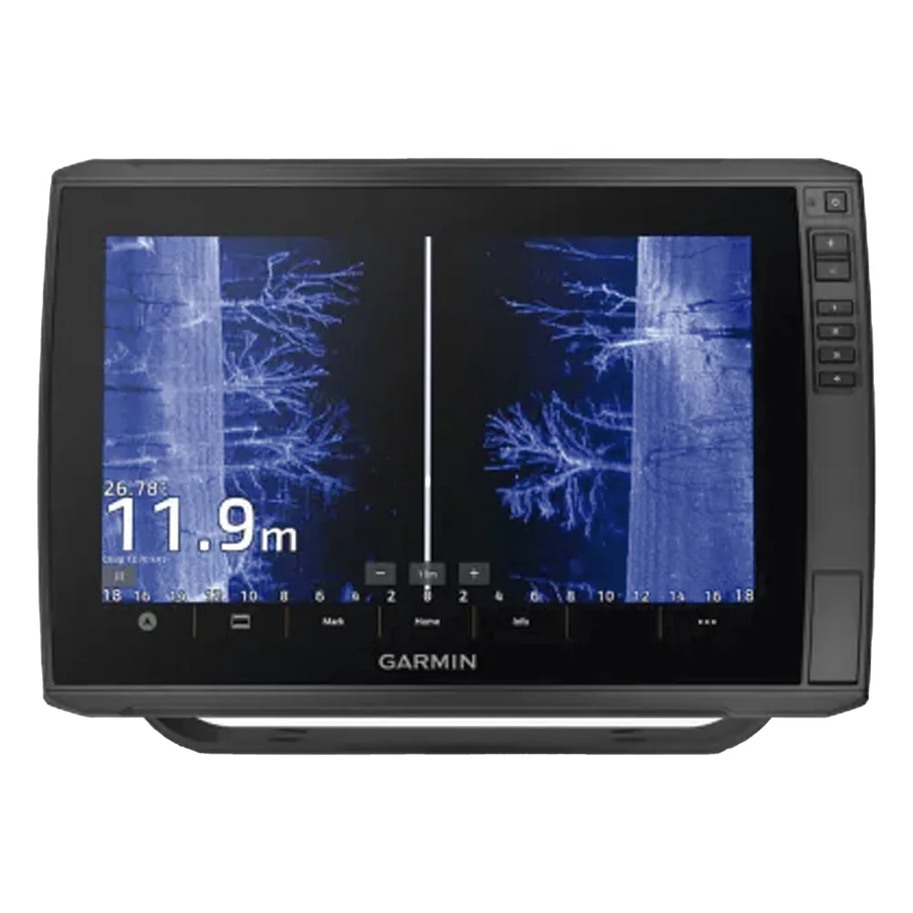 Plotter de Pesca Garmin / Pantalla Táctil WXGA IPS 12.1" / GPS GLONASS Galileo BeiDou Multibanda / Sonda CHIRP ClearVü SideVü / IPX7 / NMEA 2000 / 10 Hz