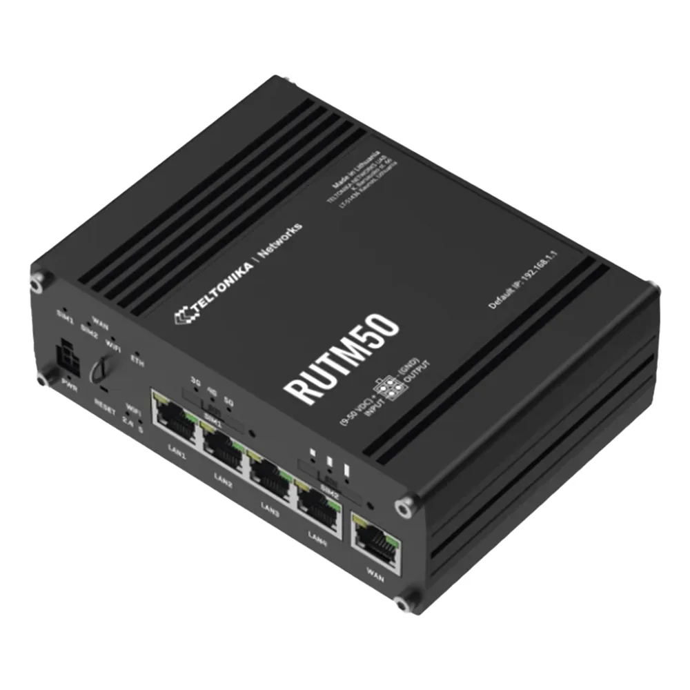 Ruter Celular 5G Dual-SIM con Wi-Fi 5 y 4 Puertos de Red + 1 Puerto WAN, Aprobado FIRSTNET