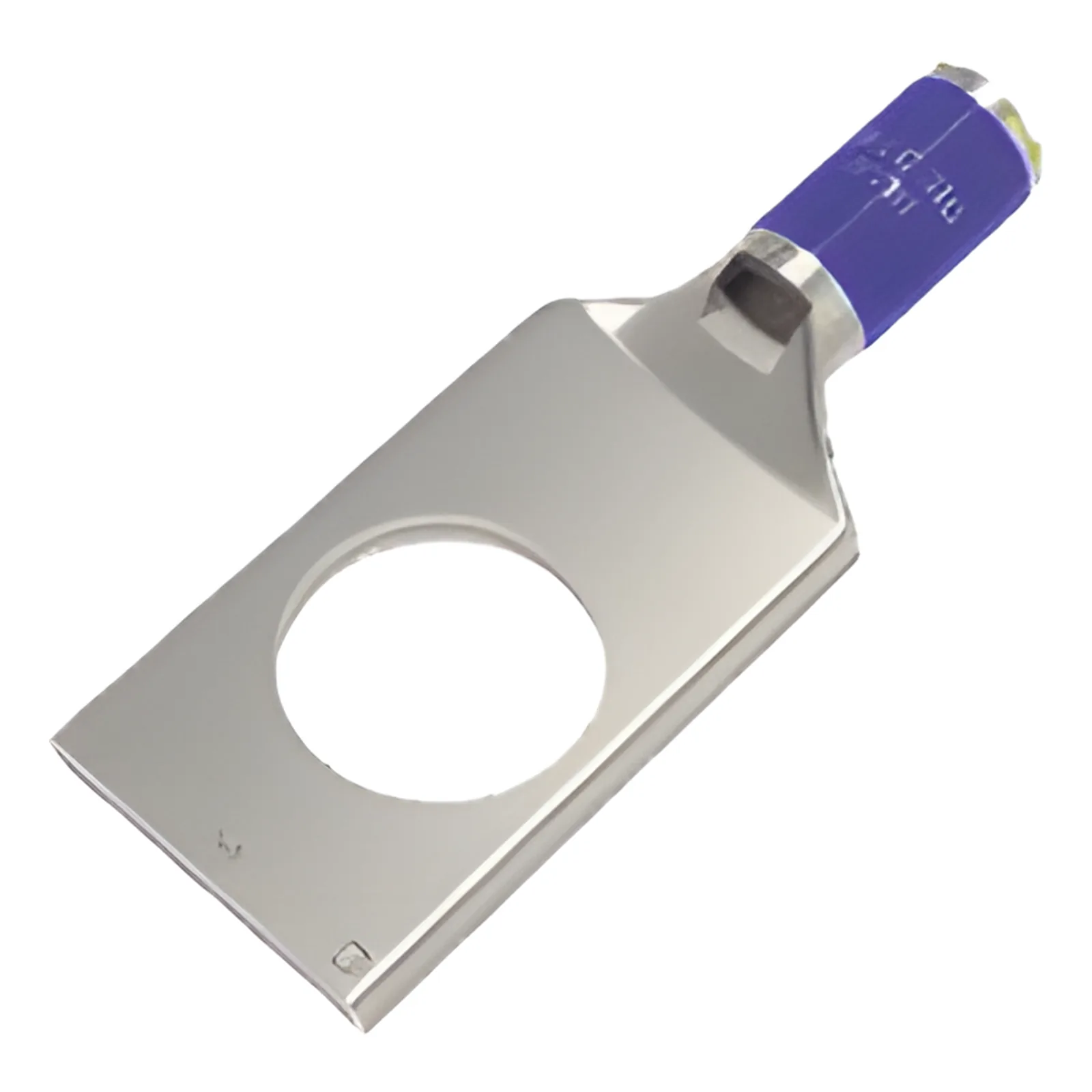 Zapata Terminal de Compresión de Cañón Corto para Tornillo de 3/8" y Calibre 6 AWG.