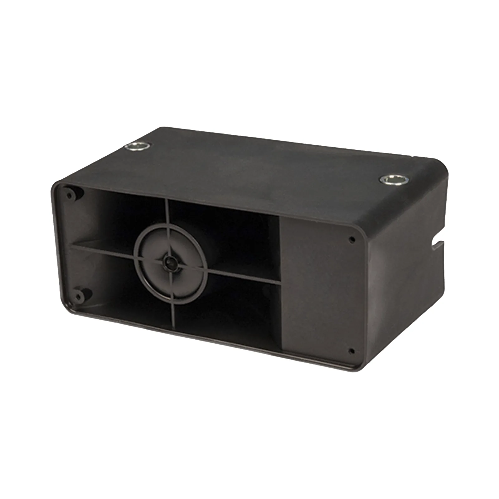 Alarma de reversa vehicular con montaje universal, 12-24 Vcc, 117 dBA