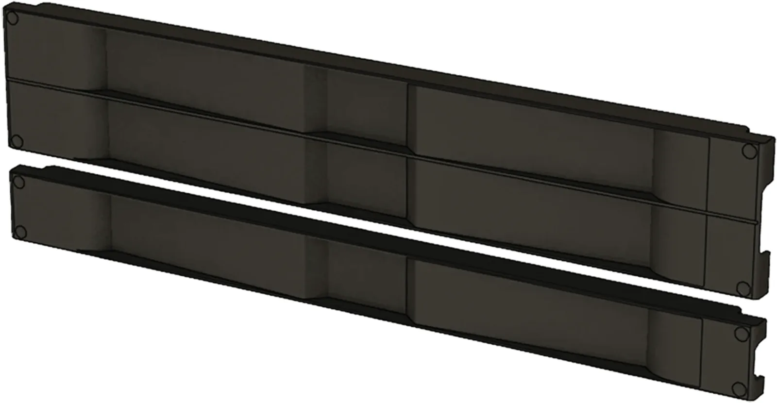 Tapa Ciega de Plástico de Instalación Rápida (Sin Herramientas / A Presión), para Rack de 19" 1 UR Color Negro