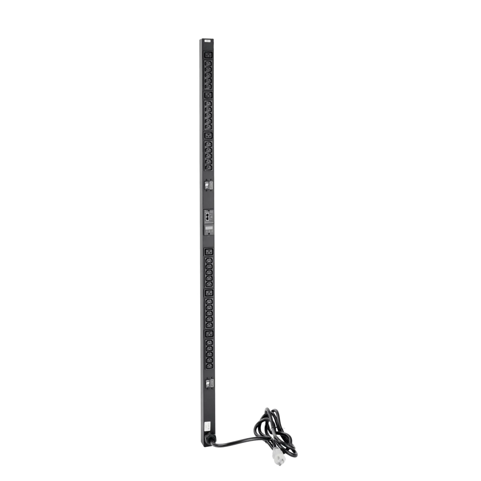 PDU Vertical para Rack con 18 Tomas NEMA 5-15R, 15A, 1.22 m (48 in) de Altura, Acero Color Negro