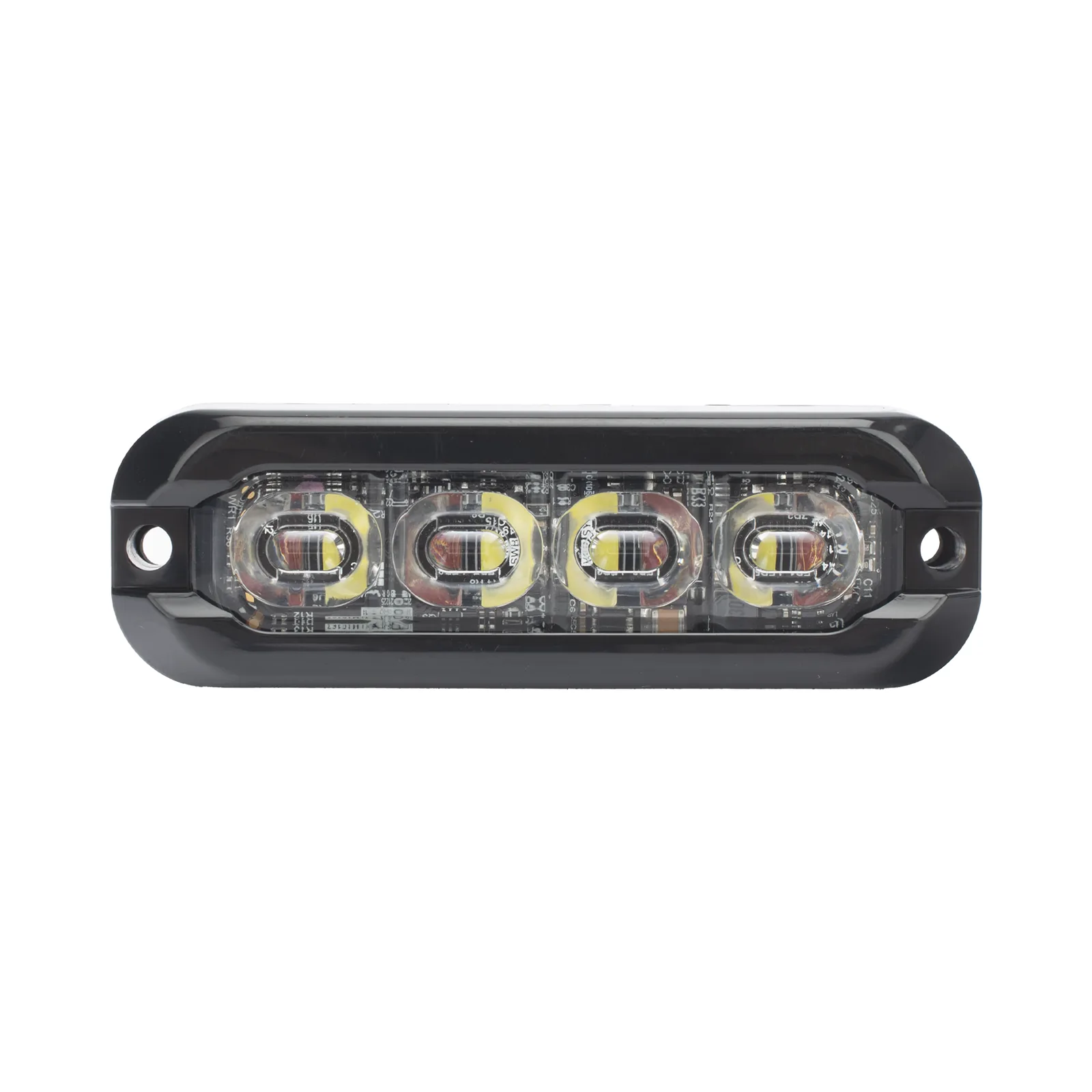 Luz Auxiliar Flexible de 8 LED, Rojo/Blanco, Lente Transparente