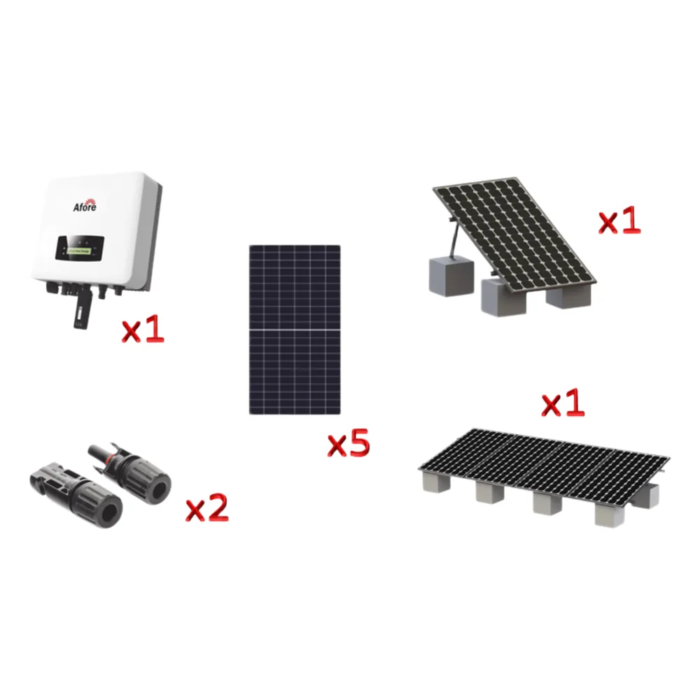 Kit Solar Interconexion / 3kW 220Vca / Inversor AFORE / Montaje Incluido