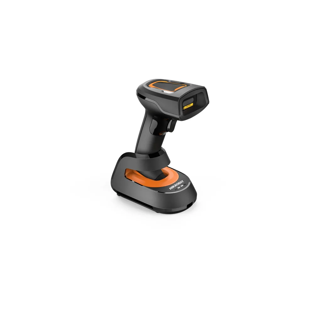 Lector de códigos de barras inalámbrico 2.4 GHz 1D/2D 1.3 MP, distancia cercana, con base de carga USB, IP42 y batería 2700 mAh