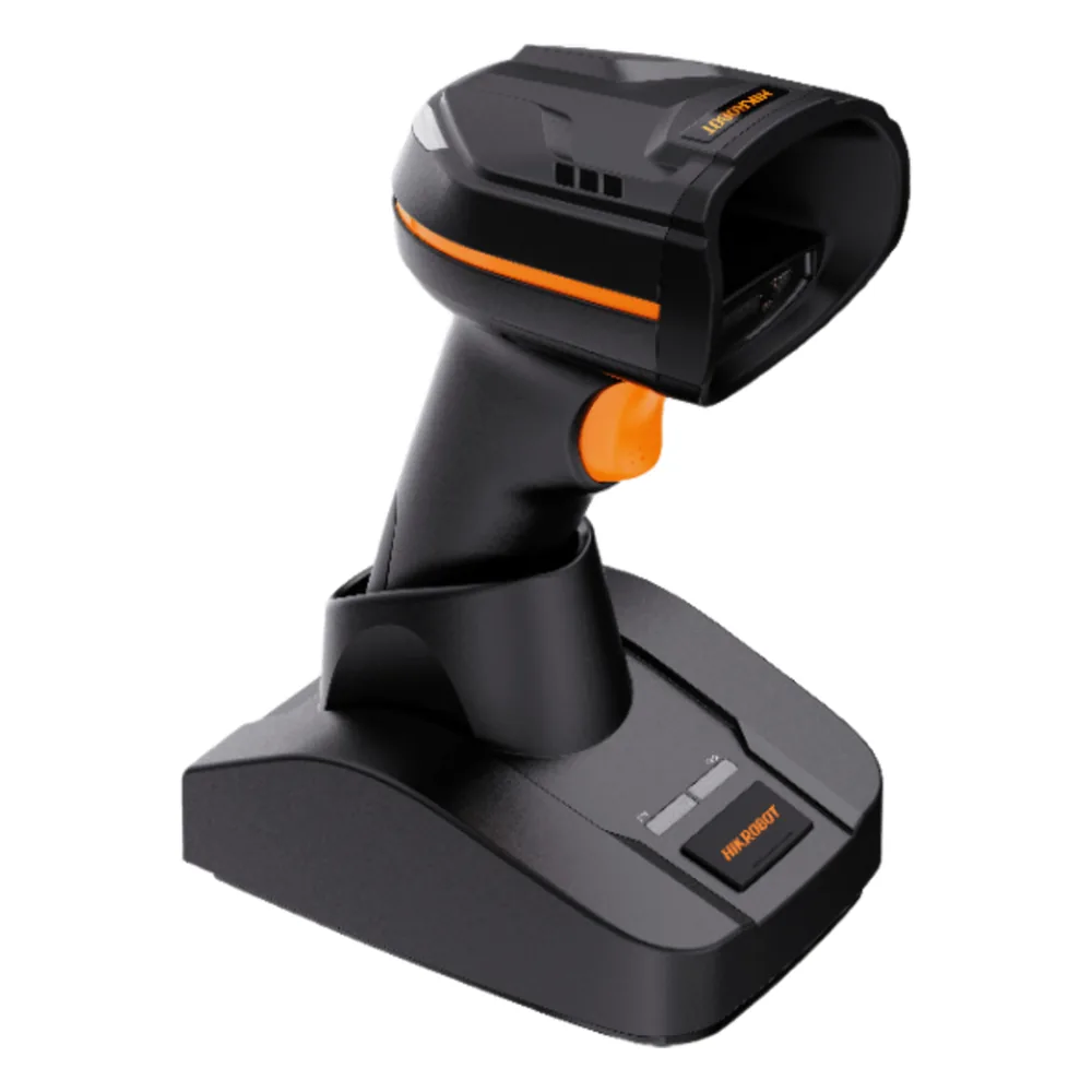 Lector de códigos de barras inalámbrico handheld 1D/2D de distancia cercana con Bluetooth 5.0, base de carga inteligente USB e IP52