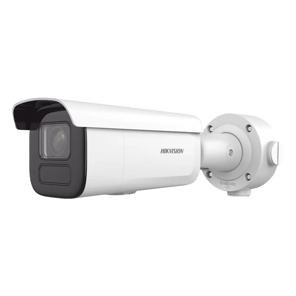 Bala IP 6 Megapixel / Lente Mot. 2.7 a 13.5 mm / 60 mts IR EXIR / Exterior IP67 / IK10 / DARKFIGHTER / PoE+ / Micro SD / Audio y Alarmas I/O / 4 Analíticos: AcuSense, Deteccion Facial, Conteo de Personas por Cruce y Zona