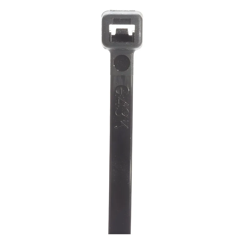 Cincho STRONGHOLD, 430 mm largo x 4.8mm ancho, Tensión 50 lb (222 N) Nylon 6,6 Color Negro, Paquete de 1000 Piezas