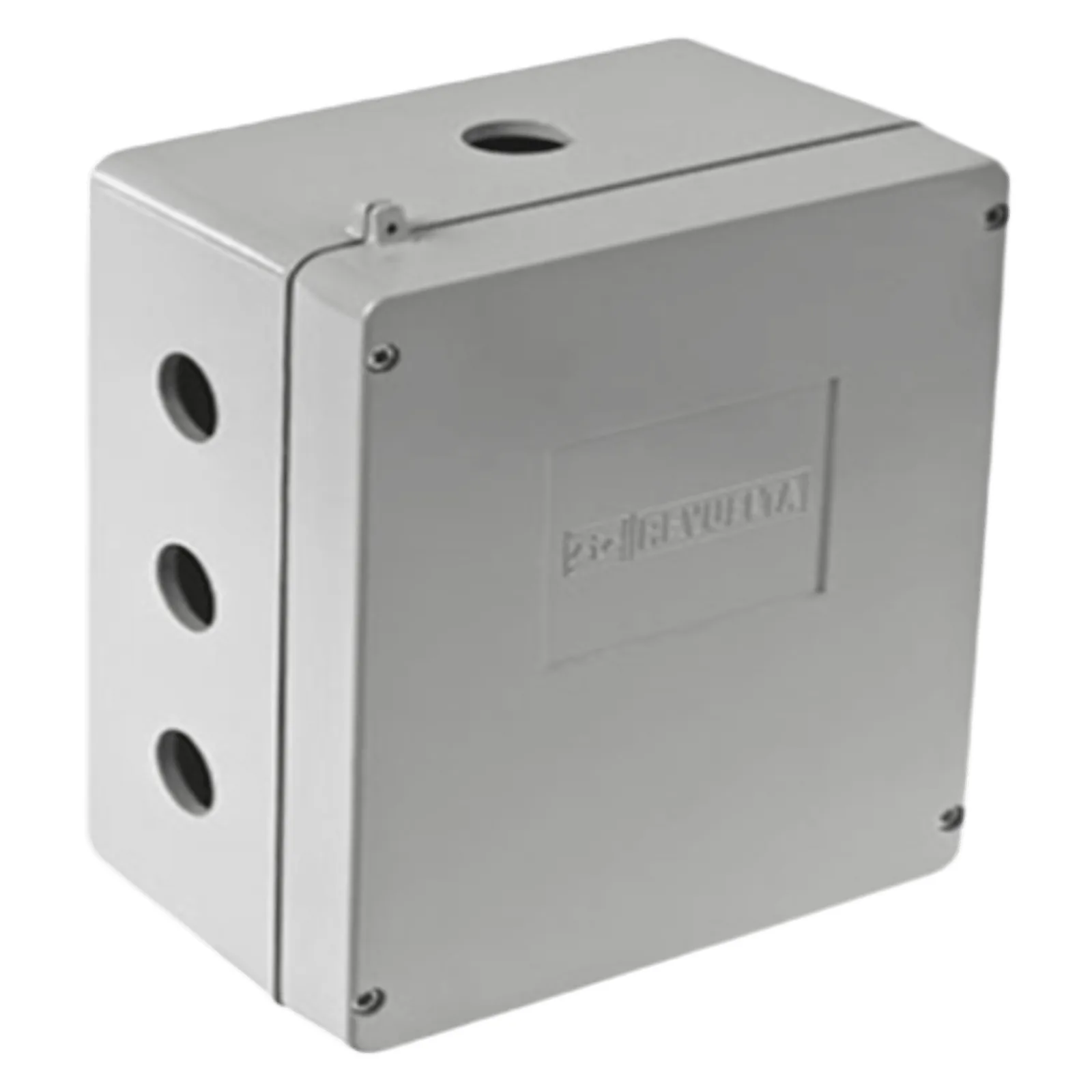 Caja de Unión de Aluminio con 3 salidas de 3/4" / 3 Orificios en la parte inferior.