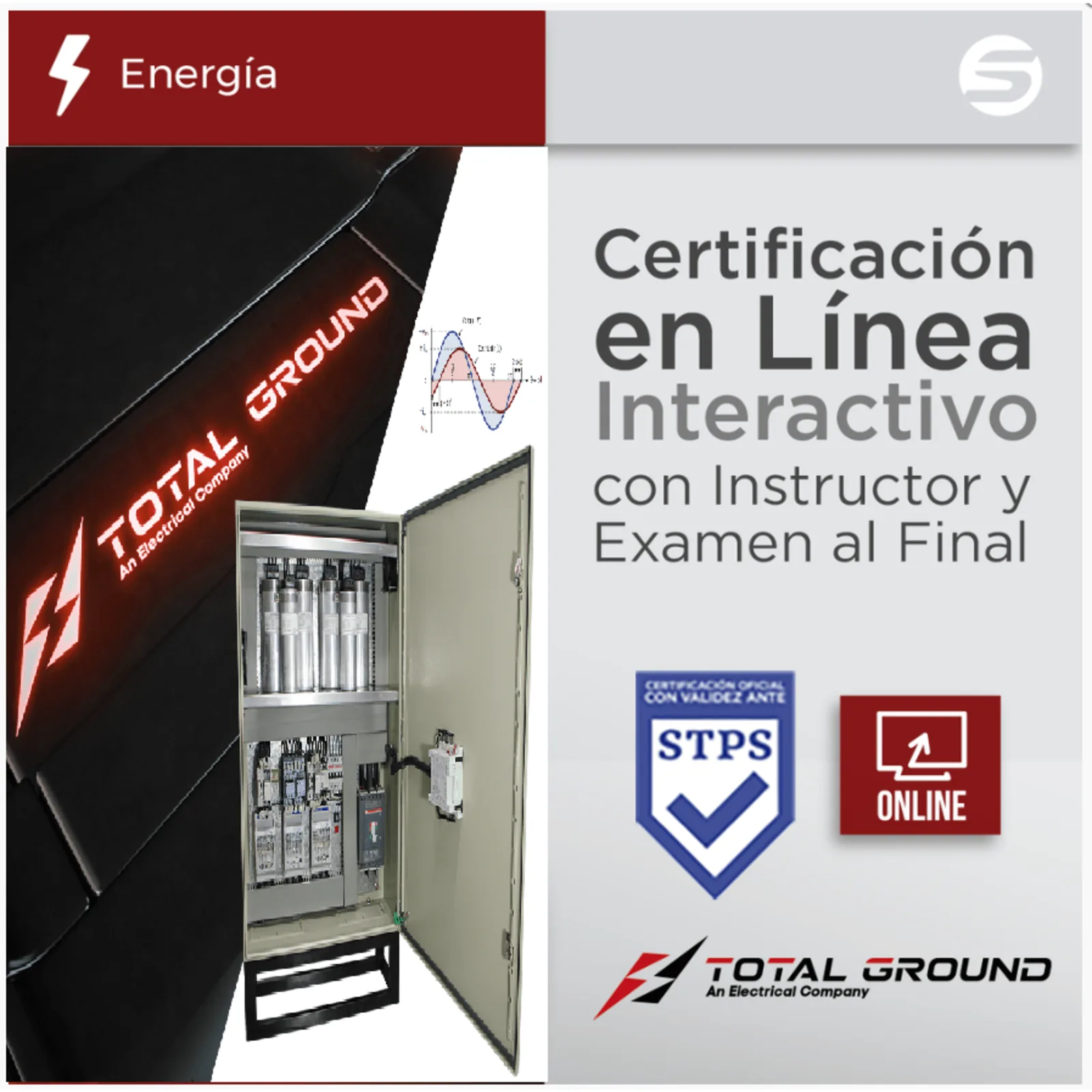 Certificación Virtual en Fundamentos y Proyección para la corrección del factor de potencia (Válida Ante Secretaría del Trabajo)