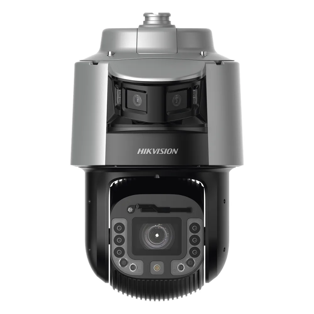 [TandemVu] Domo PTZ IP 4 Megapixel con Cámara Panoramica 180° de 6 Megapixel / 42X Zoom / 300 mts IR y 30 mts Luz Blanca / IP67 / IK10 / Autoseguimiento / Wiper / Deep learning / Entrada-Salida de Audio y Alarma / Ultra Baja Iluminació