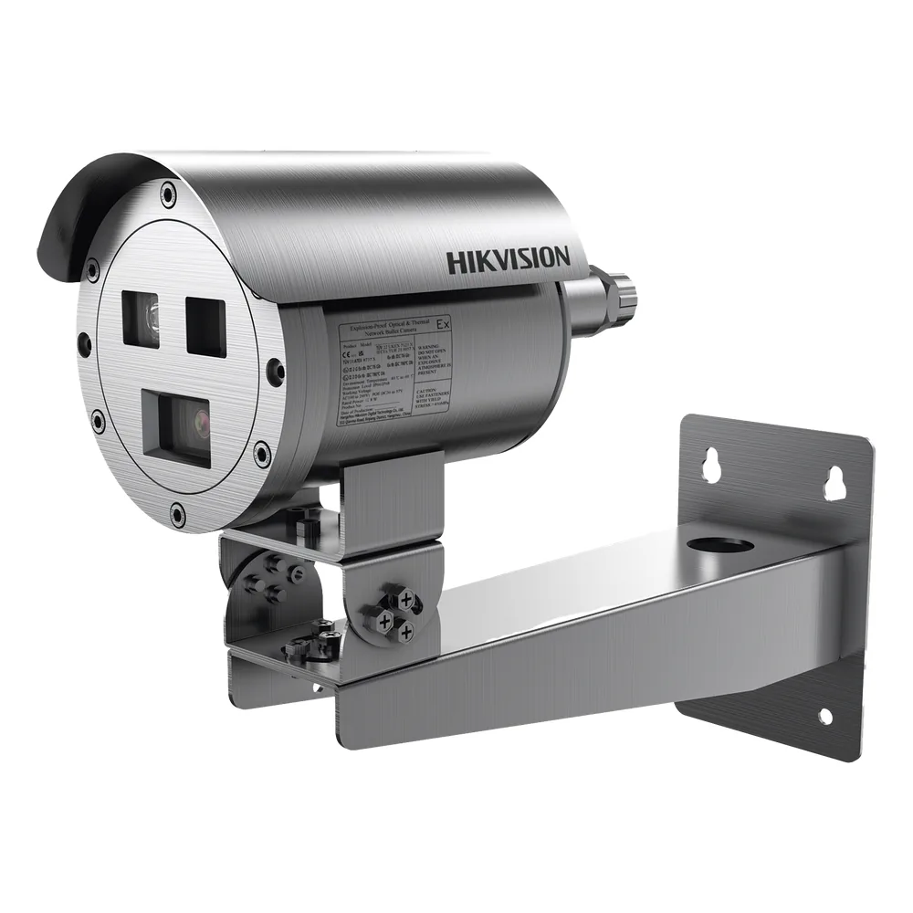 Bala IP Térmica Dual / Termico 7 mm (256 X 192) + Óptico 4 mm (4 MP) / Termométrica / Detección de Temperatura / IP68 / 30 mts IR / Antiexplosión / Anticorrosión