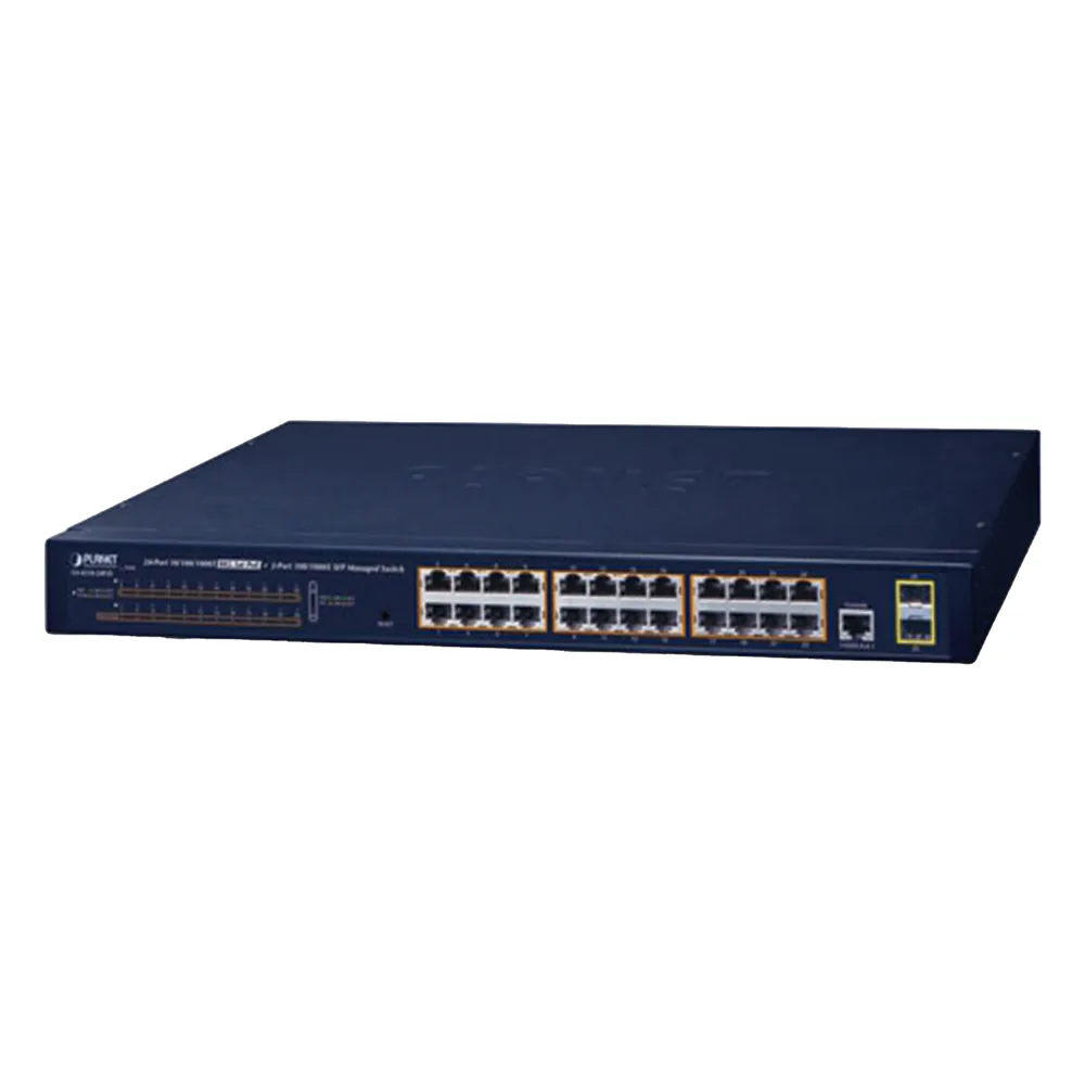 Switch PoE Administrable Capa 2 / 24 Puertos10/100/1000BASE-T / 2 SFP 100/1000BASE-X / POE 802.3af/at