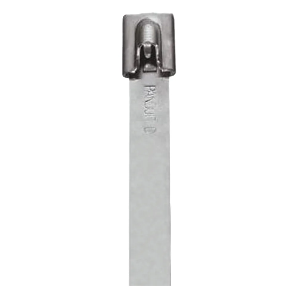 Cincho StrongHold de Acero Inoxidable Tipo 304, 201 mm largo x 7.9 mm ancho, Color Metálico, Paquete de 50pz