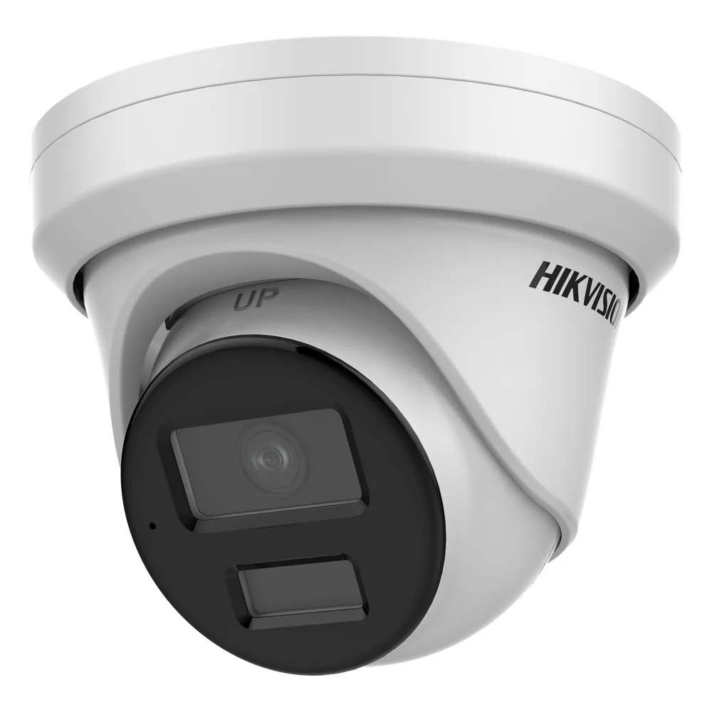 Turret IP 4 Megapixel / Lente 4 mm / Dual Light (40 mts IR + 40 mts Luz Blanca / DARKFIGHTER S / Microfono Integrado / Exterior IP67 / WDR 130 dB / 4 Analíticos: AcuSense, Deteccion Facial, Conteo de Personas por Cruce y Zona