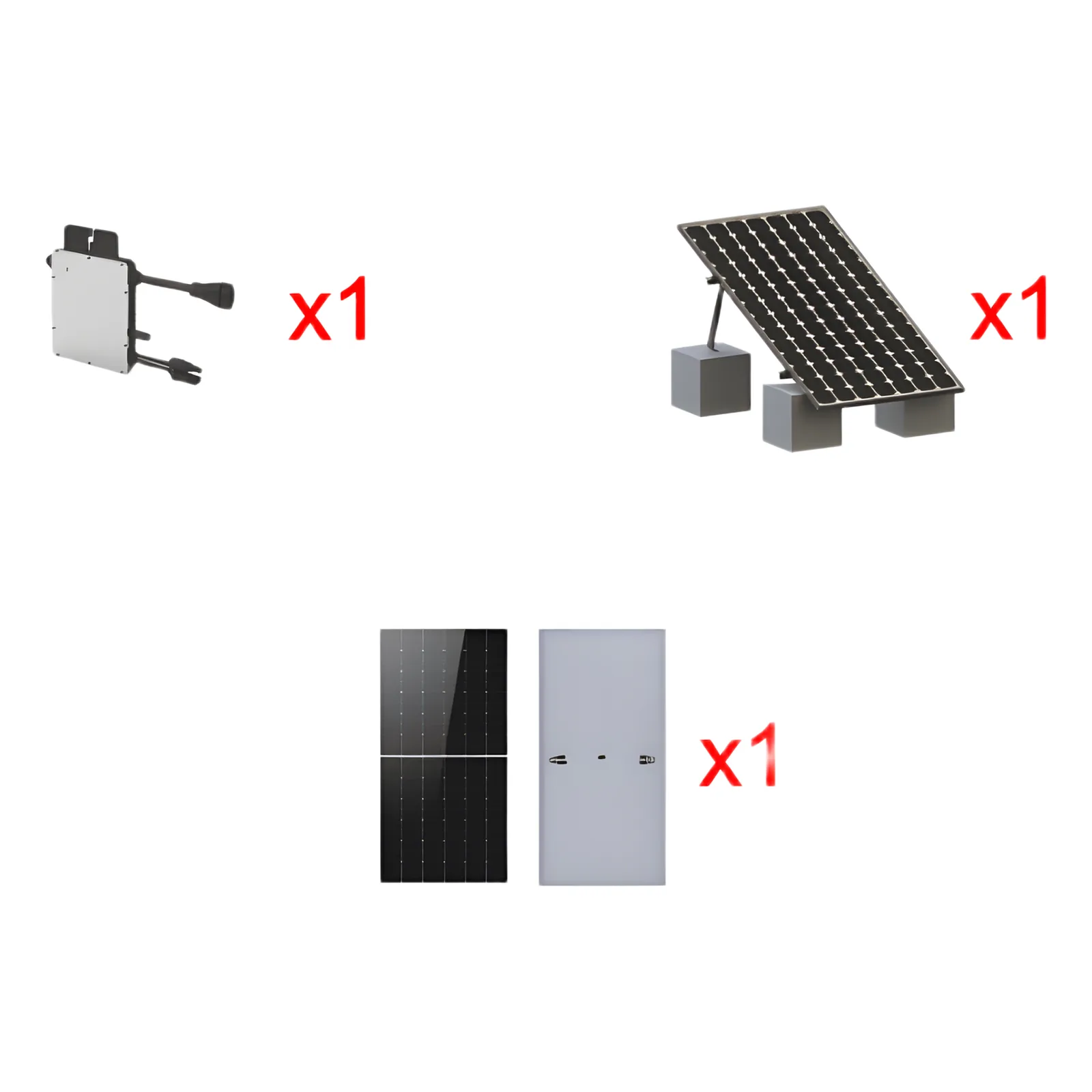 Kit Solar Interconexion / 500 W 220Vca / Microinversores HOYMILES / Montaje Incluido