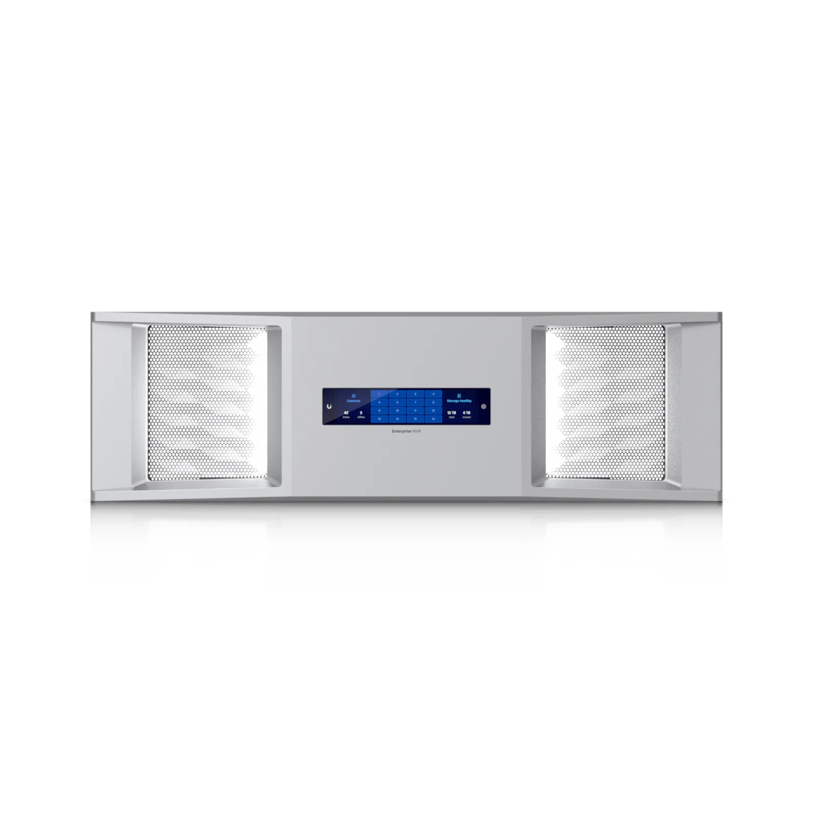 UniFi Enterprise Bezel Pantalla Táctil 4.7 pulgadas / Protección ESD-EMP ±12kV y ±8kV / Temperatura Operativa -5 a 40° C / Humedad Operativa 5-95% / Certificación CE, IC, FCC / Cumple ND / Compatible solo con ENVR
