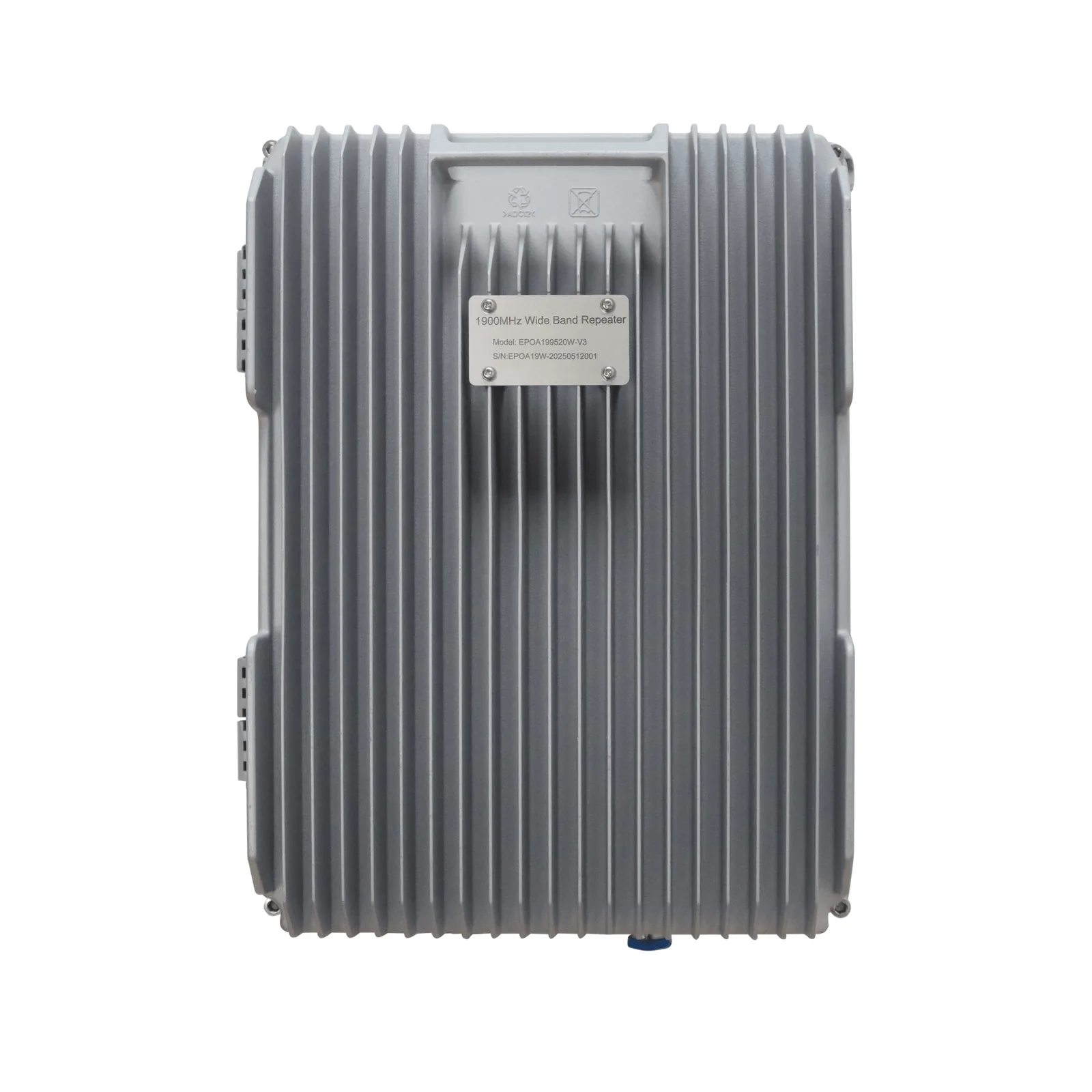 Amplificador de Señal Celular de Alta Potencia / Cobertura hasta 5 km / Banda 2 (1900 MHz) / 20 Watts / 95 dB de Ganancia / Multioperador / Gabinete IP65