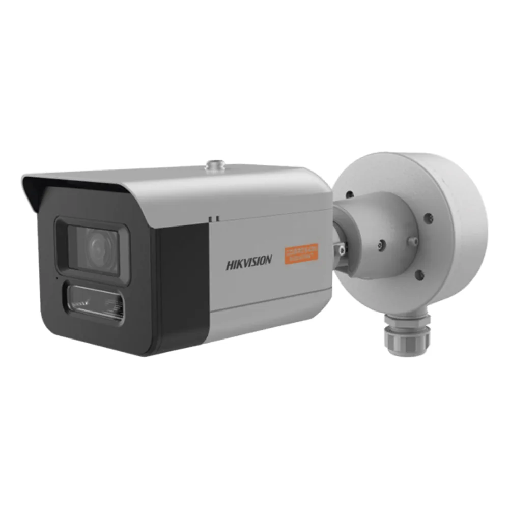 Bala IP 4 Megapixel / Lente Mot. 2.7 a 13.5 mm / Polimero Anticorrosivo (Ideal para Zonas Costeras o Alta Salinidad) / ColorVu / Dual Light (50 mts IR + 50 mts Luz Blanca) / WDR 130 dB / Exterior IP68 / IK10 / ONVIF