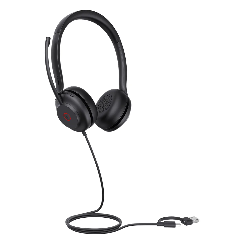 Yealink UH35 Dual, versión Microsoft Teams, cancelación de ruido USB-C/A con indicador de ocupado
