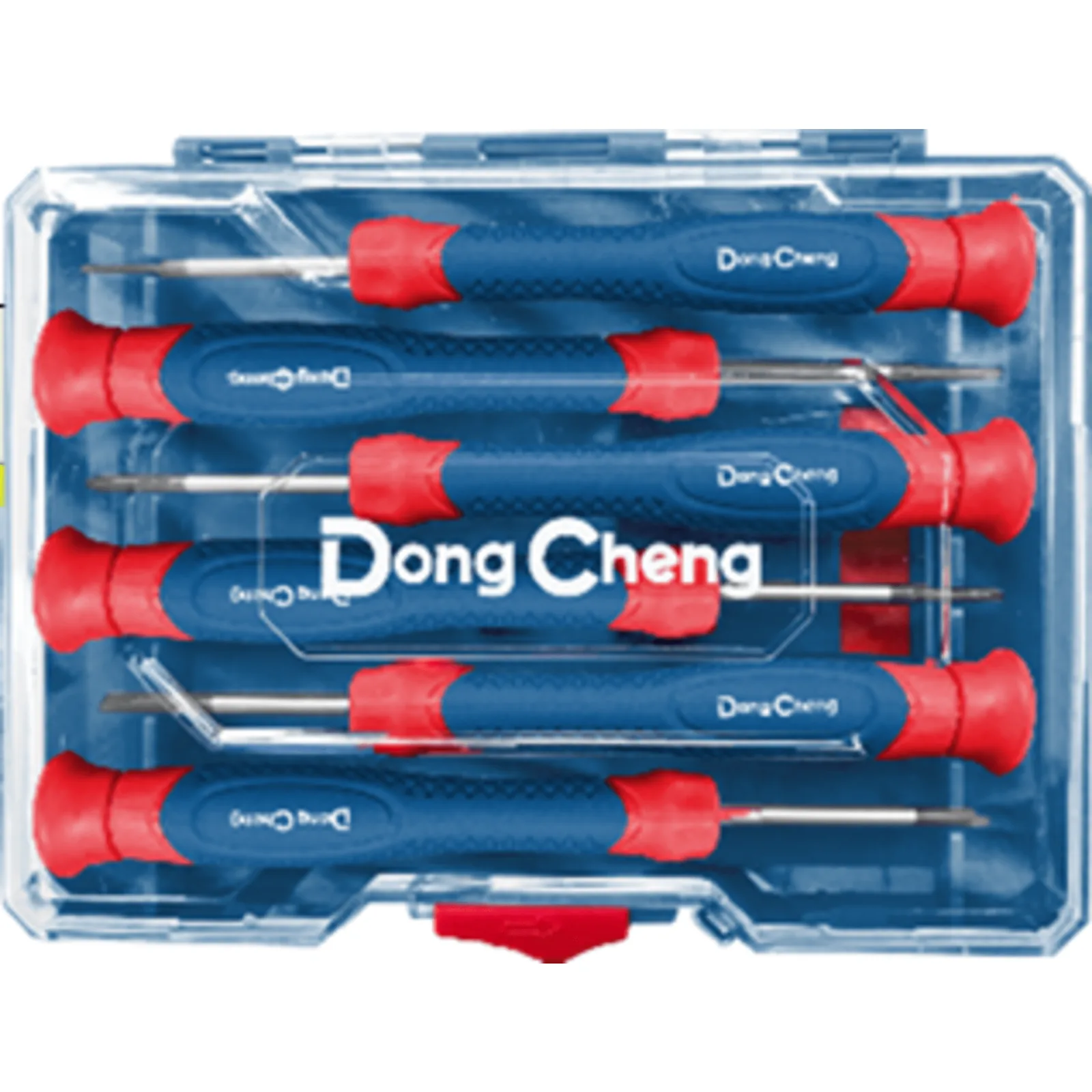 Juego de Desarmadores de Precisión 6 Piezas / Puntas Planas y Phillips / Mangos Ergonómicos Antideslizantes / Acero CR-V / Estuche Organizador