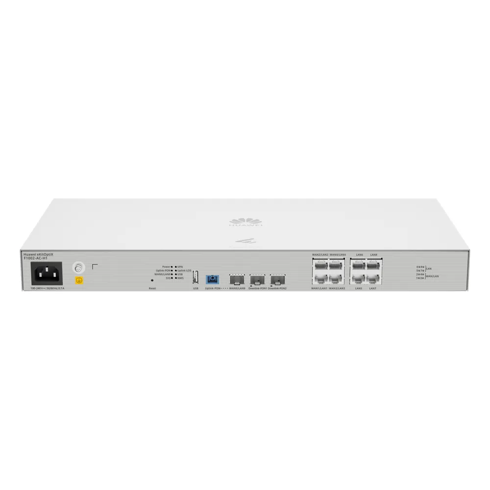 OLT Mini FTTh eKit 2 Puertos GPON (Incluye módulos C+) + 1 Puerto Uplink XGS-PON + 4 Puertos WAN/LAN Gigabit + 4 Puertos LAN Gigabit / All-In-One (Router, Switch, OLT, Controladora) / Libre de licenciamiento