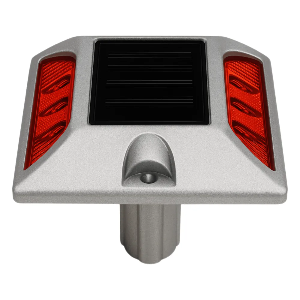 Luz LED para señalizacion de carreteras AC-LED / 6 LED Ultrabrillantes Intermitentes / Autonomía 108 Horas / Distancia Visual 800 m / IP68 / Capacidad de Carga 20000 kg / Temperatura -25°C a +75°C