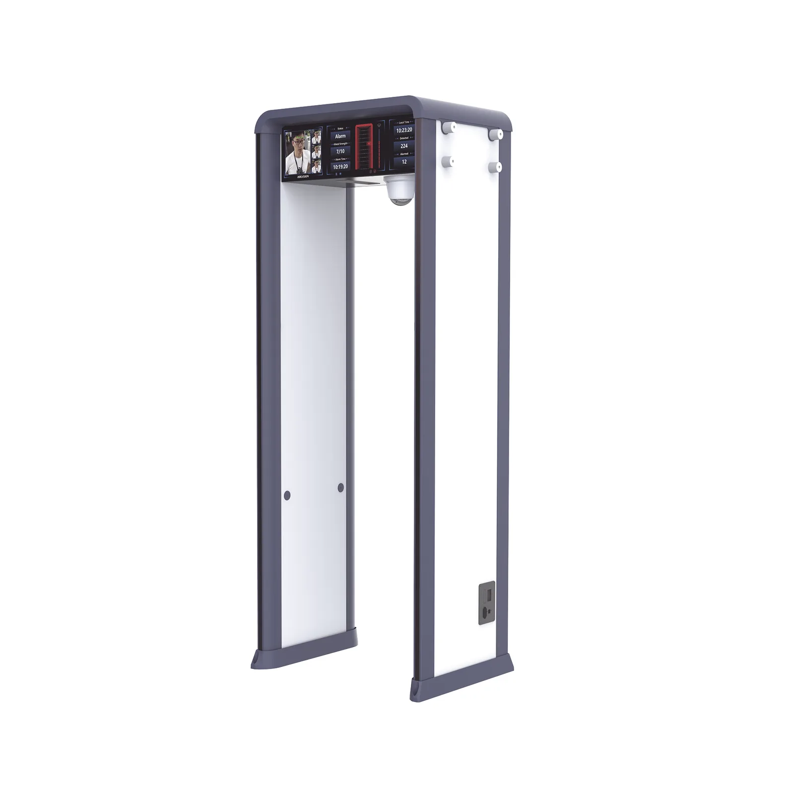 Arco Detector de Metales con Cámara 4 MP y Doble Pantalla 7" y 29" / Hasta 72 Zonas Configurable / Tecnología Anti-Interferencia y Sensibilidad de Última Generación / Conteo de Personas y Alarmas