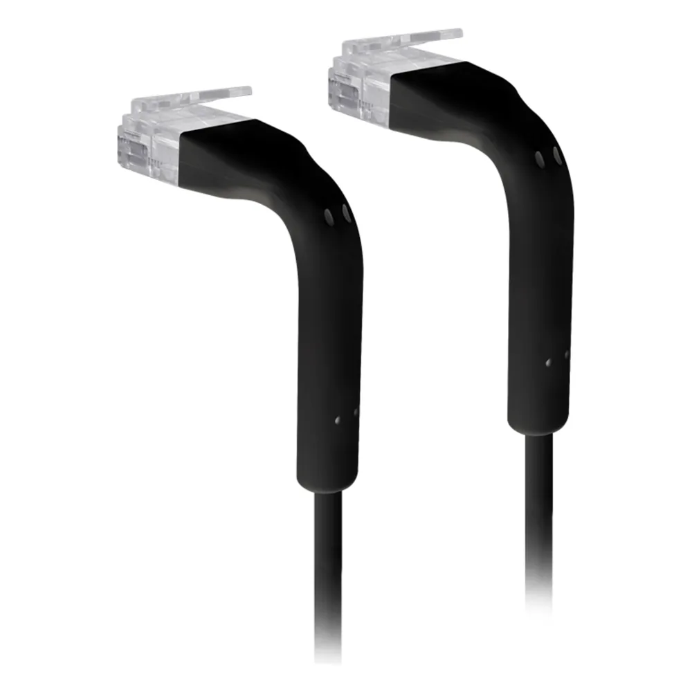 UniFi Patch Cable Cat6 Ultradelgado GbE con Botas Flexibles, Color Negro, 1 Metro (3.28 Pies)