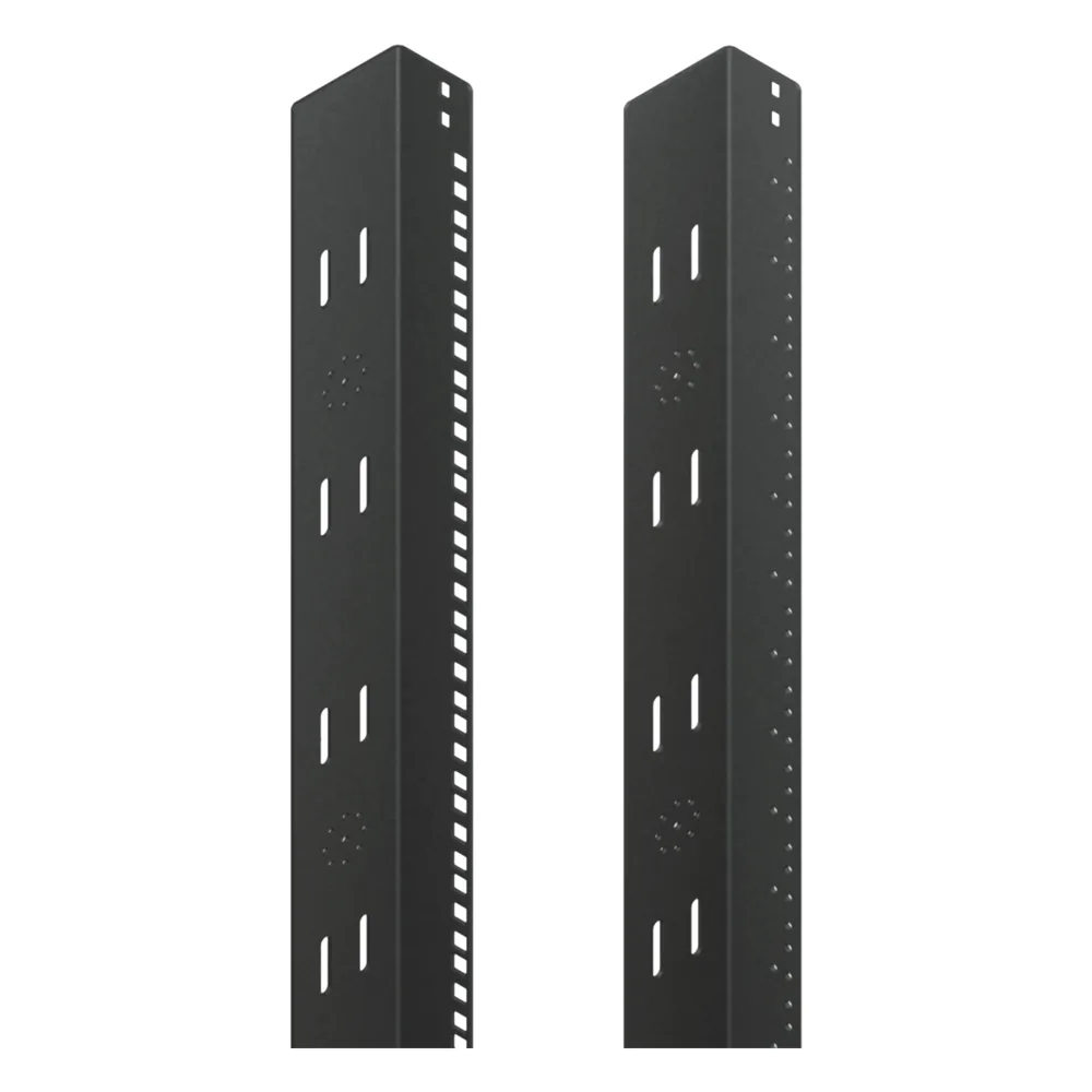Ángulo con Tuerca Cuadrada de 19 pulgadas para rack ProLine, ajuste de 2000 mm, de acero, negro