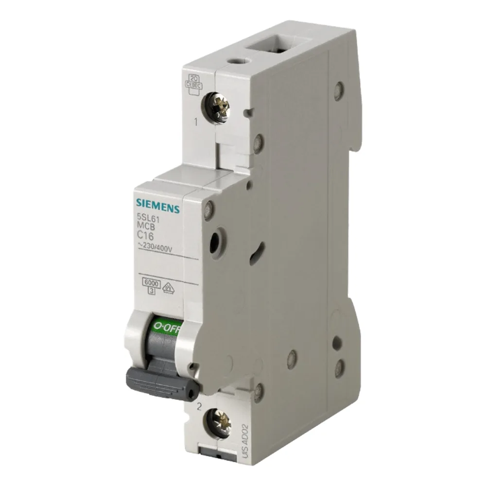 Interruptor Riel Dinn Tipo 5SL6, 1 polo, 2 amp