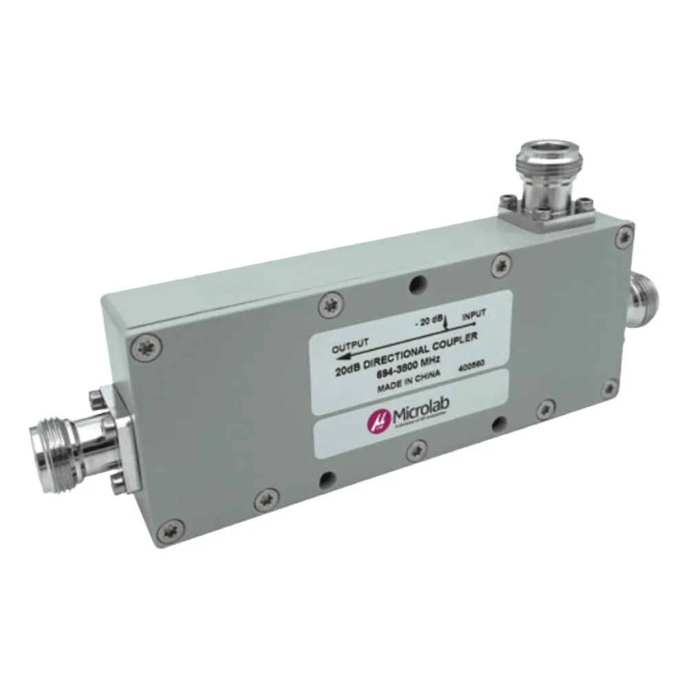 Acoplador Direccional / 694-3800 MHz / 300W / N hembra / 8 dB / PIM < -155 dBc / IP65 / Bajo Pérdida