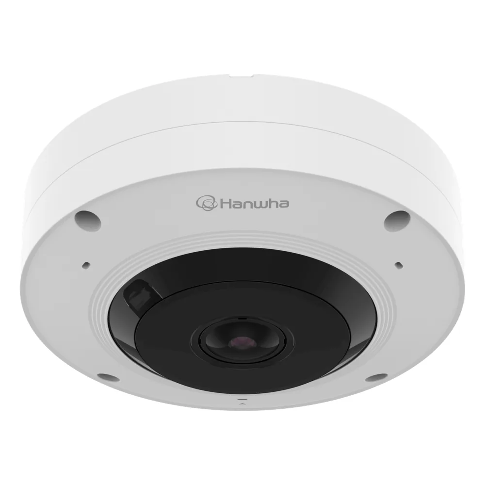 Camara IP Fisheye interior Con IA resolucion maxima 12MP / Vision seleccionable 360° o 185° / Dual NPU / WDR 120 dB / IR 20 m / IP42 / ONVIF / PoE+ / Compatible con OnCloud