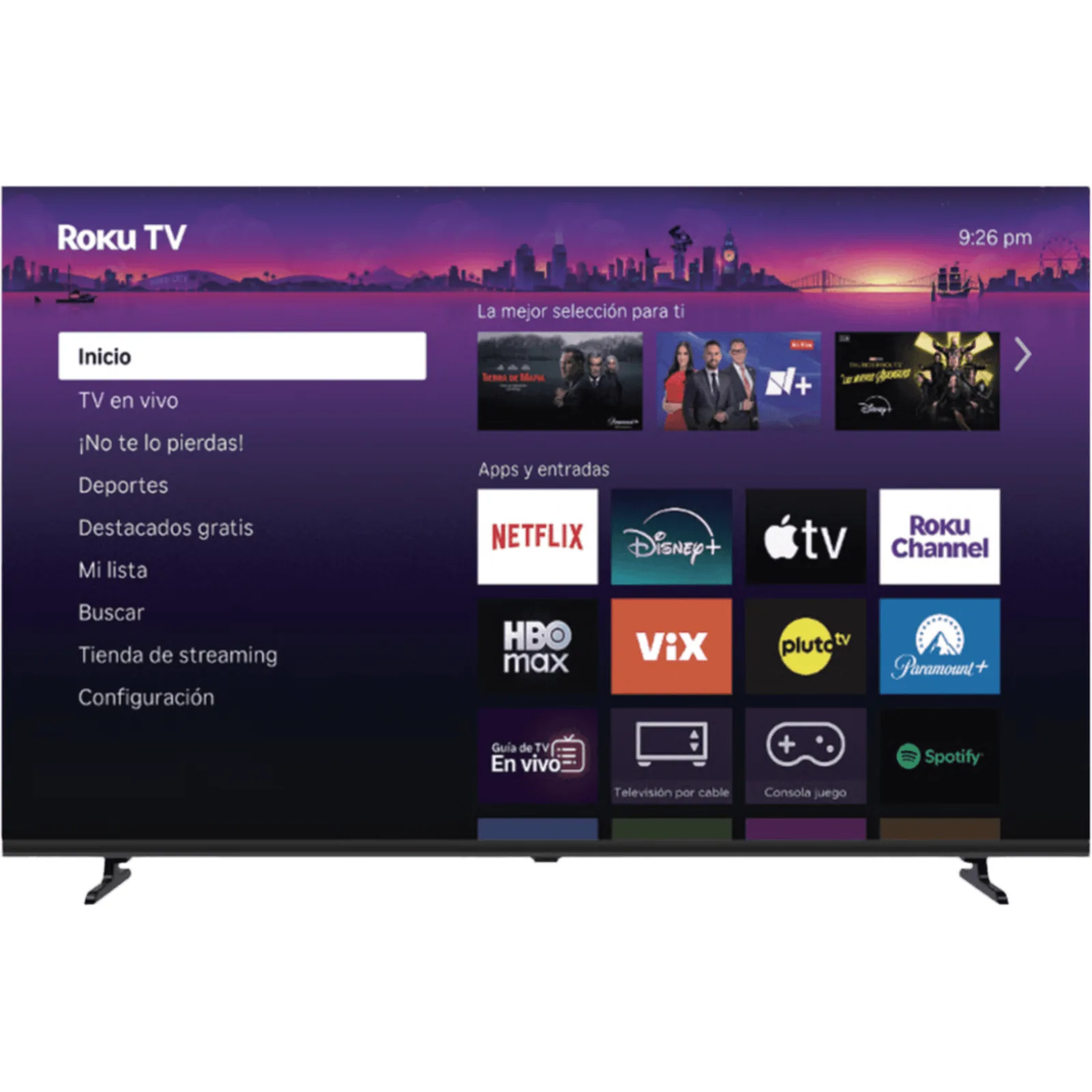 ROKU SmartTV QLED 40 Pulgadas / Dolby audio / 3 puertos HDMI / Resolucion Full HD / WiFi Integrado / VESA 100x100 mm
