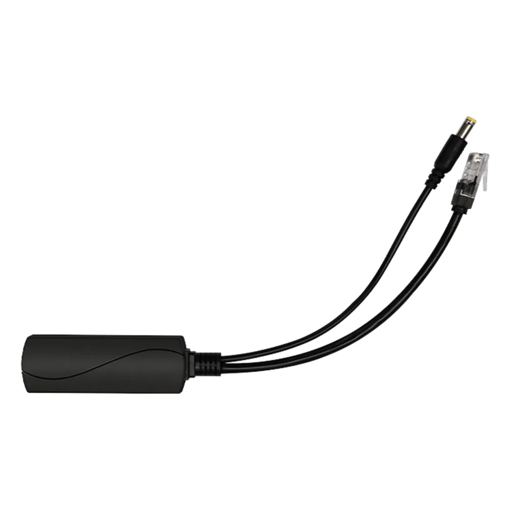 Splitter PoE / IEEE 802.3af/at / 30W / Puerto Gigabit / Salida DC 12V 2A / Indicadores LED / 95x26x20 mm (3.74x1.02x0.79 in)