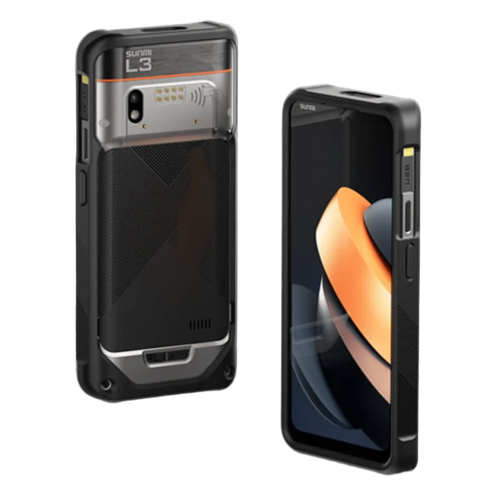 Funda Protectora / Silicona Reforzada / Protección 1.5 m (4.9 ft) / SUNMI L3-RFID / Acceso Total Botones y Puertos / Compatibilidad Correas