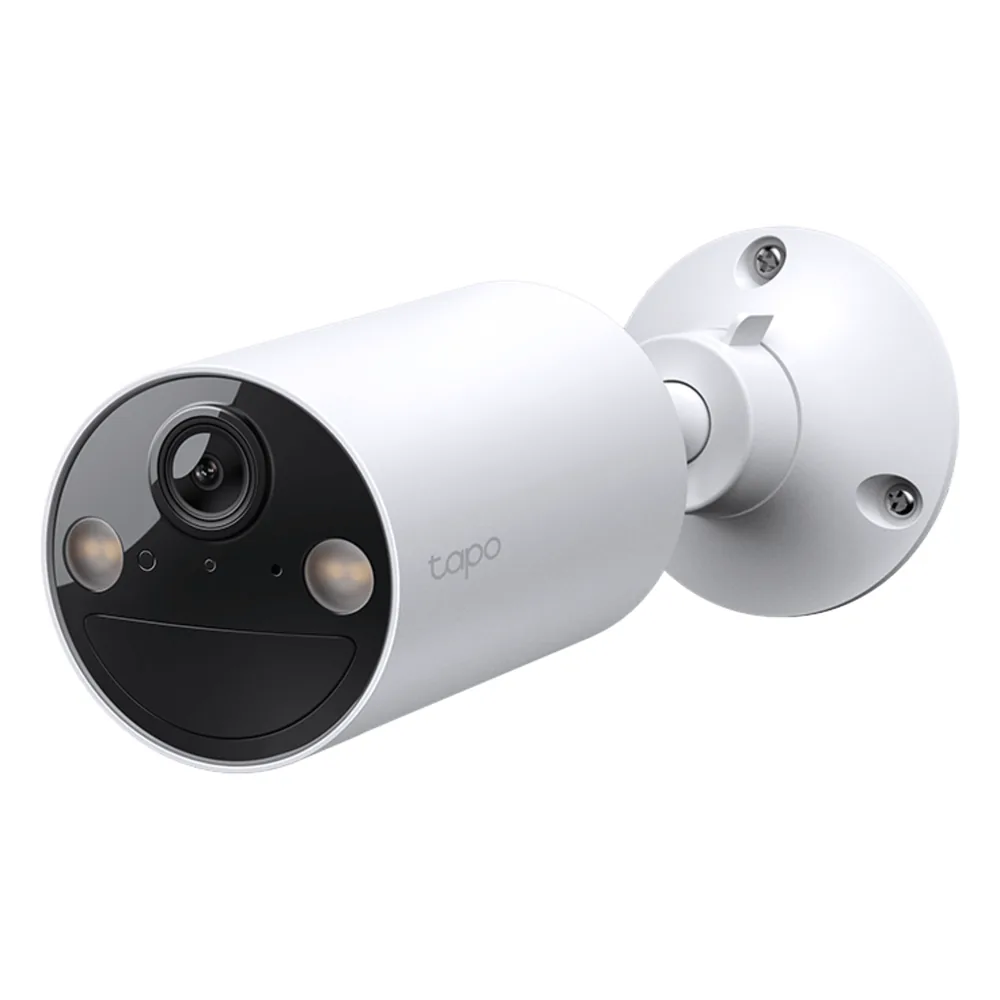 Tapo Cámara de Seguridad Inteligente / Resolución 2K 3MP (2304×1296 px) / Batería Recargable 6400 mAh / Visión Nocturna a Color / IP65 Exterior / Detección IA Persona / Almacenamiento Local microSD 512 GB