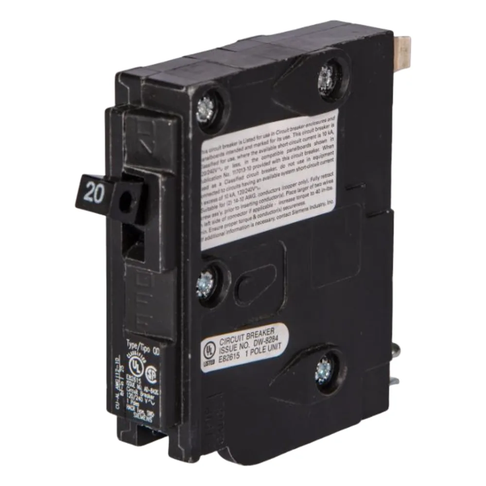 Interruptor automático enchufable tipo QD 1 polo, 60 amp