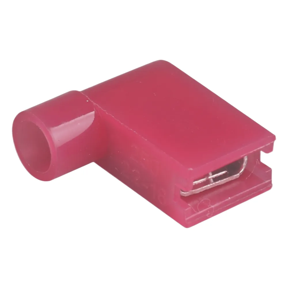 Terminal hembra aislada completa tipo L / Baterías con terminal macho F1 / Para cables 22-16 AWG / Paquete de 25 piezas