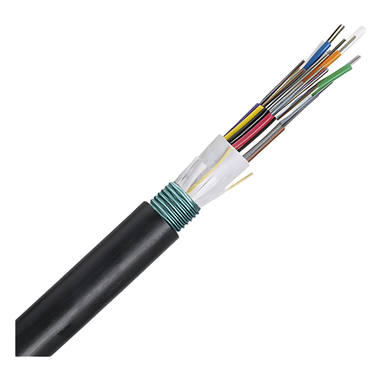 Cable de Fibra Óptica 12 Hilos, OSP (Planta Externa), Armada, MDPE (Polietileno de Media Densidad), Multimodo OM4 50/125 Optimizada, Precio Por Metro