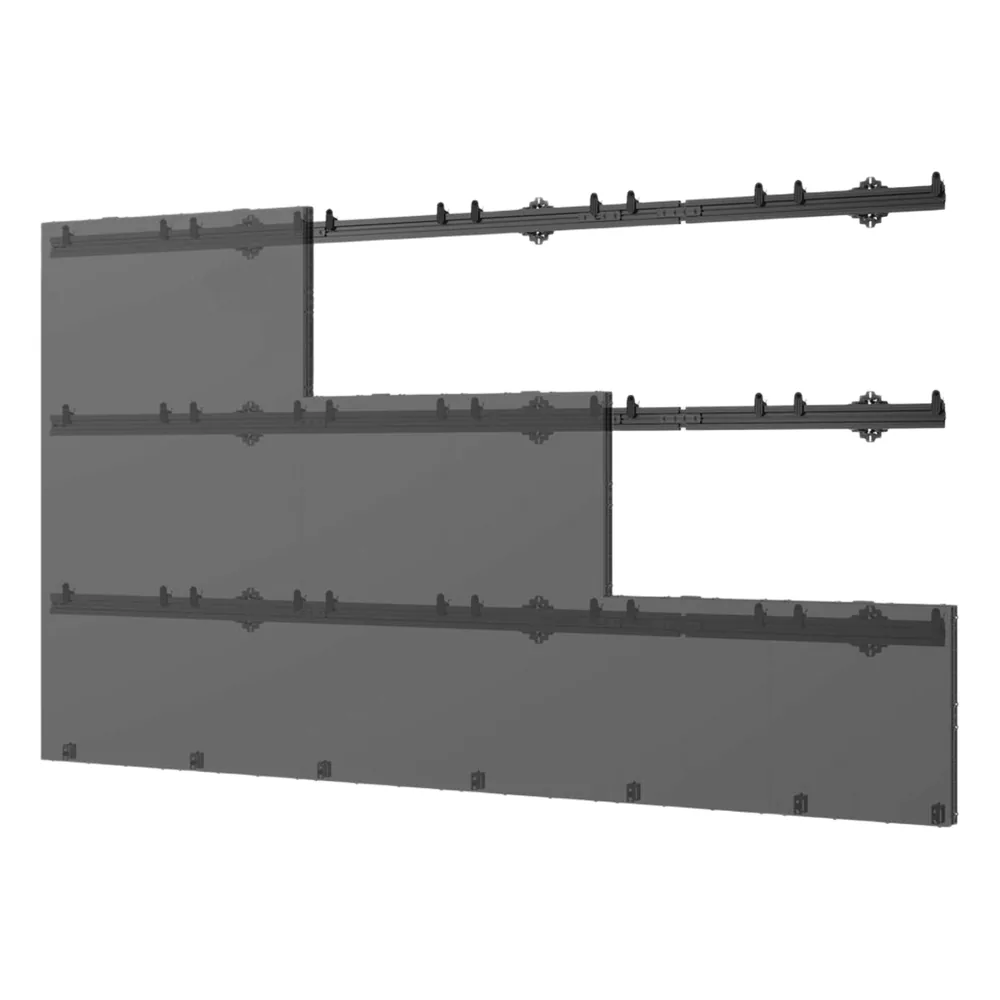 Sistema de Montaje Universal para paneles LED dvLED / SEAMLESS Connect / 6x4 Paneles / Capacidad (409.1 kg) / Aluminio / Ajuste de Precisión / Hasta 3.60 x 1.35 m m