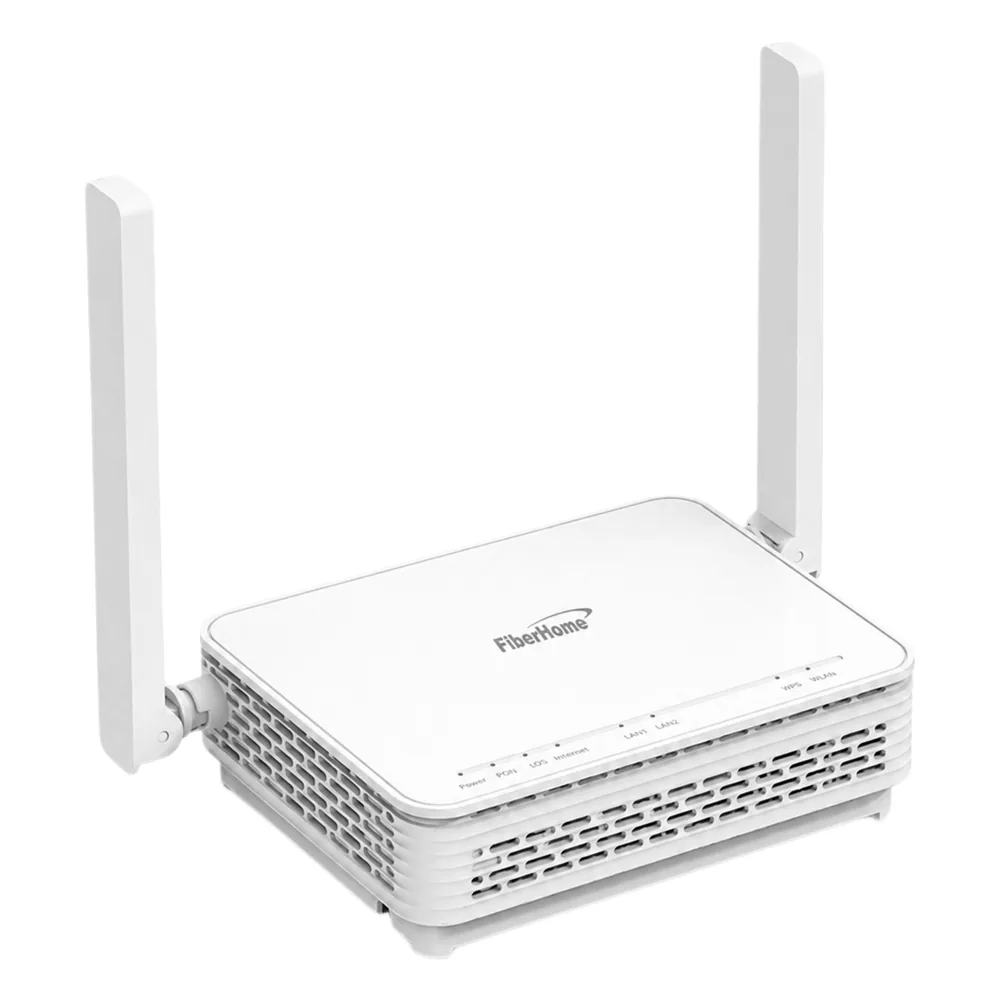 ONU GPON WiFi 6 (2.4/5 GHz), 2 antenas de 5 dBi, Compatible con OLT de Terceros, MIMO 2x2, 2 Puertos Gigabit, conector SC/UPC, (Gestión WAN desde la Interfaz de la ONU)